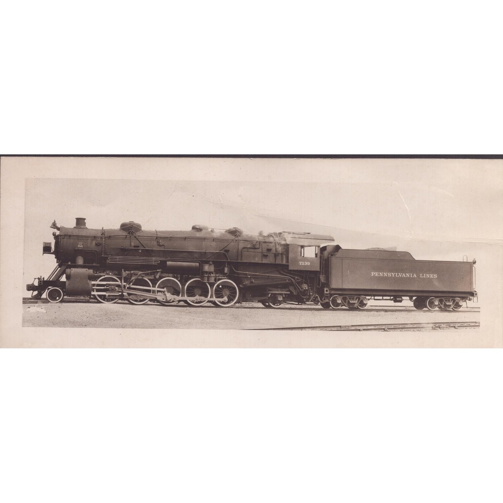 PRR Pennsylvania Lines 2-10-2 #7139 Steam Locomotive Roster Photo